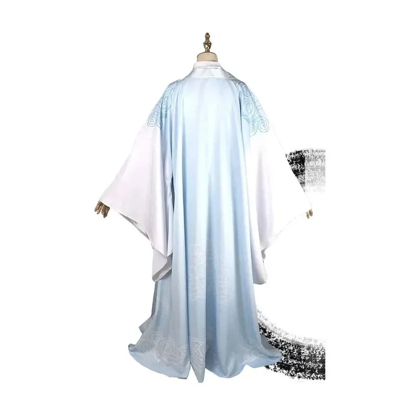 أزياء مو داو زو شي الأصلية وانغجي كوسبلاي لان زان وي ووشيان ييلينغ باتريارك القديمة مجموعة كاملة من الشعر المستعار Shoesc؛ 8,k'5;h.