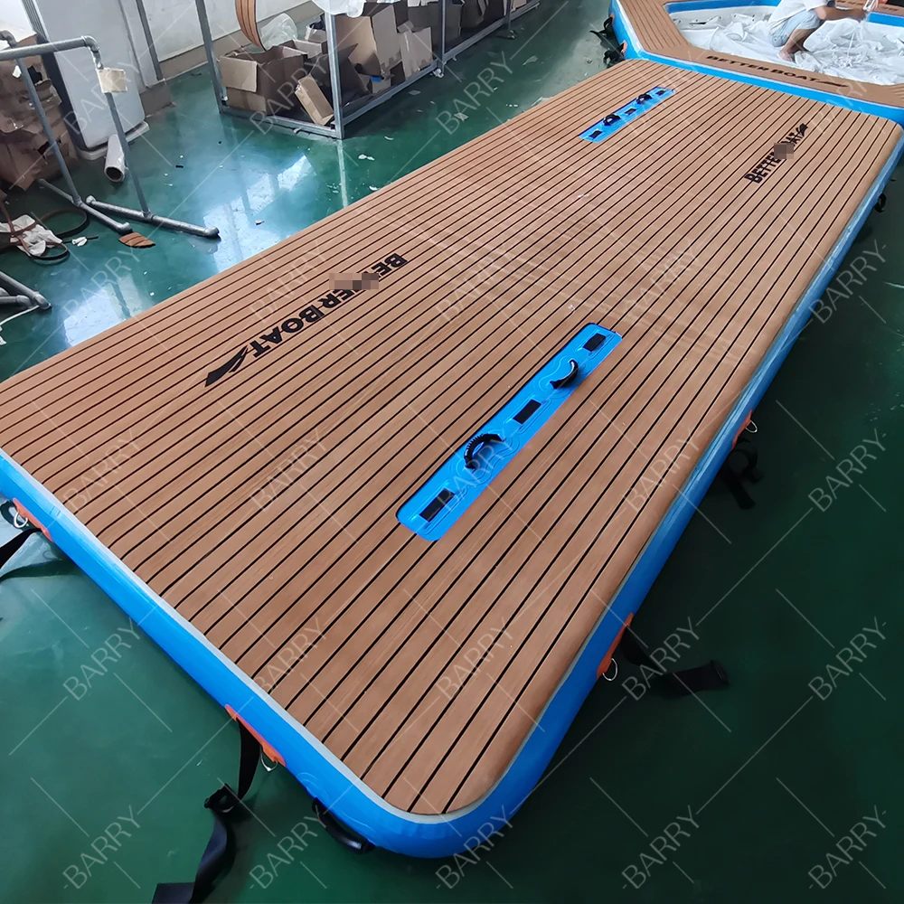 

New Product Leisure Inflatable Water Play Dock Floating Island for Family