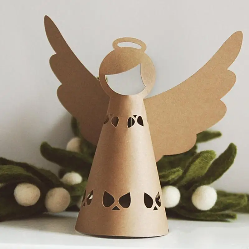 H9EC Christmas Angel Cutting Dies Dies Greeting Party Party Invitation Card ทำการ์ด