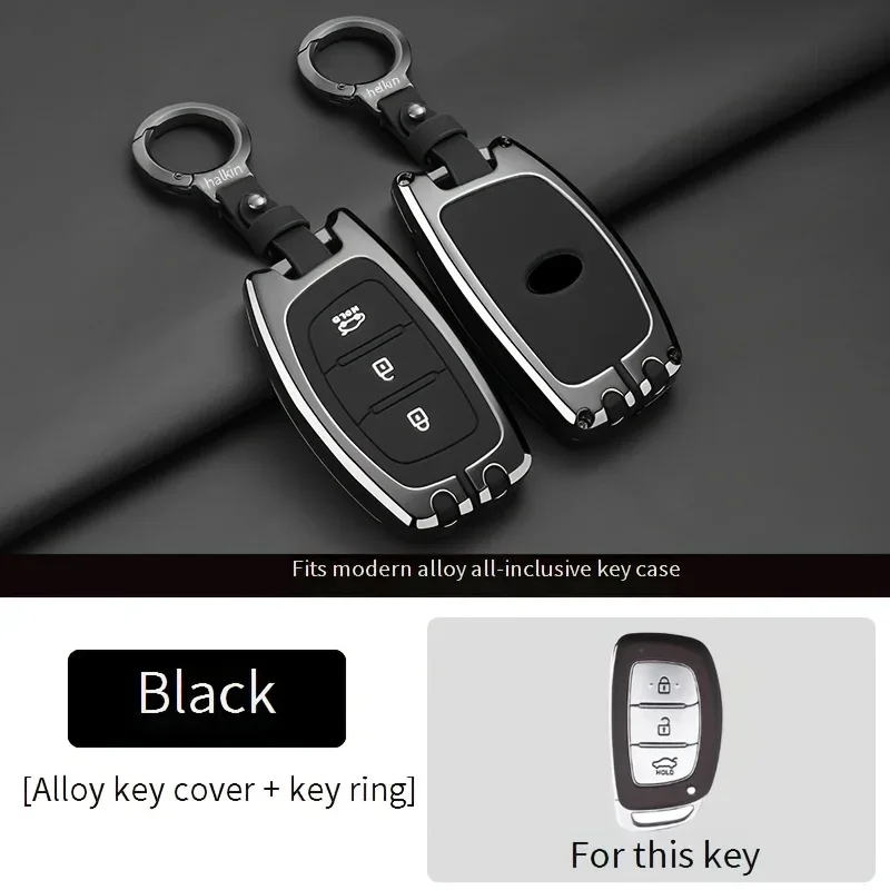 Car Key Cover Protective Shell Key Ring Holder Applicable for Hyundai Mistra Elantra Festa ix35 Reina Lingdong Langdong Yuedong