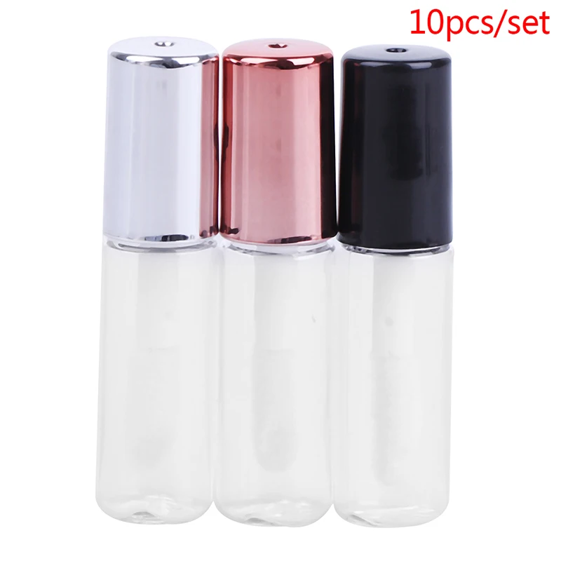 Tubos vacíos de brillo de labios, tubo de bálsamo labial, contenedor de cosméticos, 1,5 ml, 10 unids/set