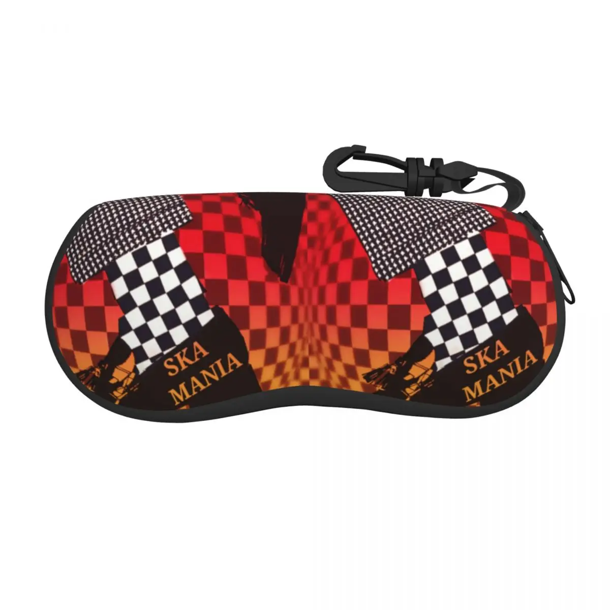 Ska Mania Sunglasses Soft Case Neoprene Zipper Reggae Music Shell Eyeglass Case Custom Protective Box For Glasses