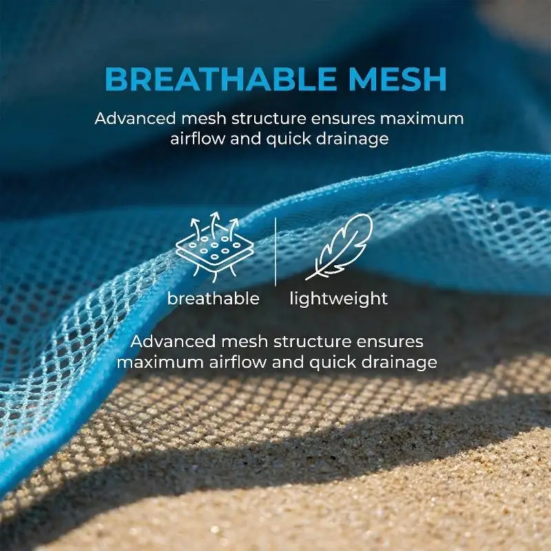 Large Outdoor Mesh Storage Bag Portable Handbag For Kids Toys Towels Women Cosmetic Makeup Organizer Accessories