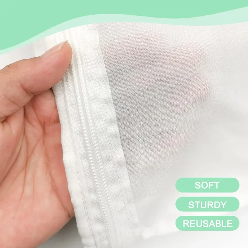 8 قطع من أكياس مصفاة شبكية دقيقة قابلة لإعادة الاستخدام مع مقبض من الفولاذ المقاوم للصدأ مصفاة طعام لقهوة حليب الجوز #4