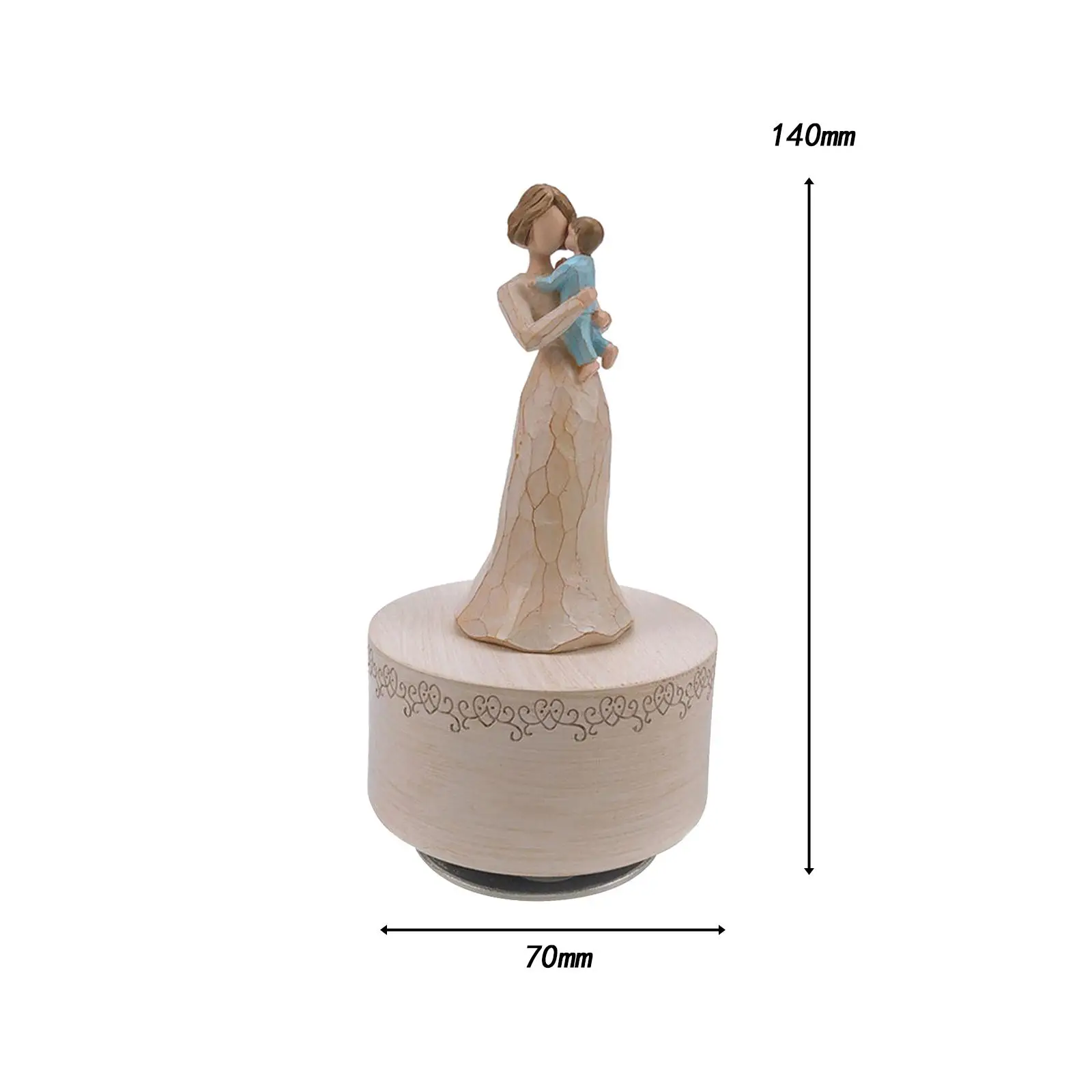 Imagem -06 - Wind up Music Box para o Dia das Mães Ornamento Desktop Showpiece Presente