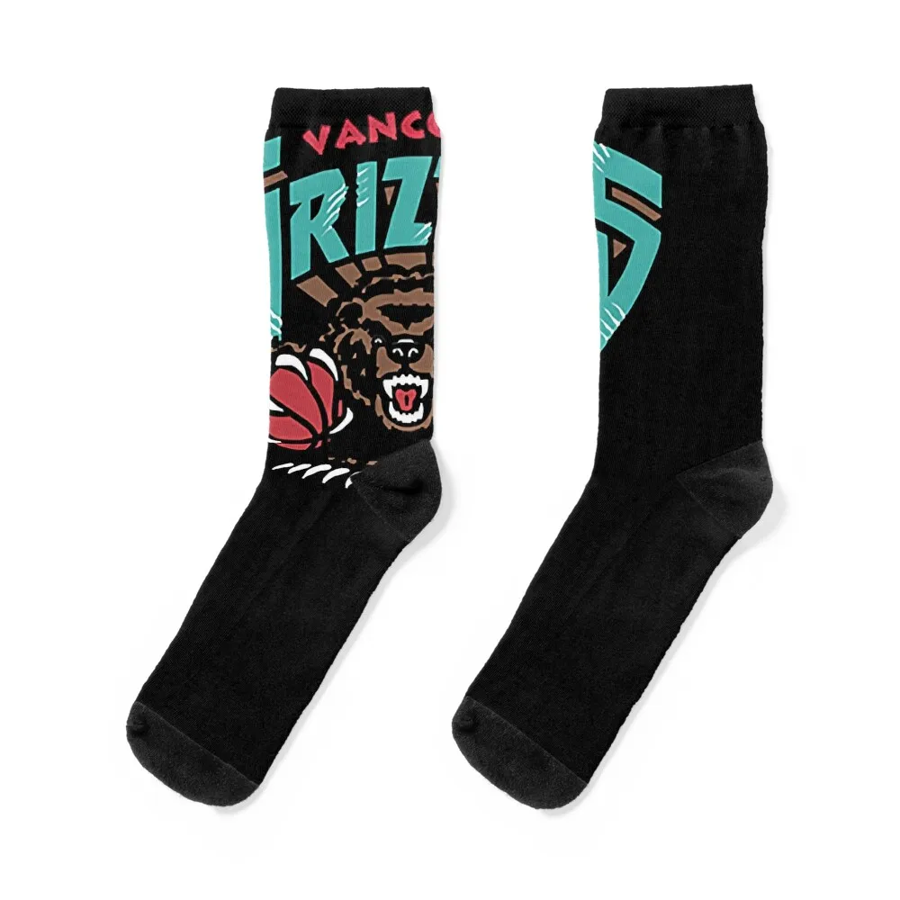 Vancouver Grizzlies Logo Essential Socks gym heated Rugby Male Socks Women's