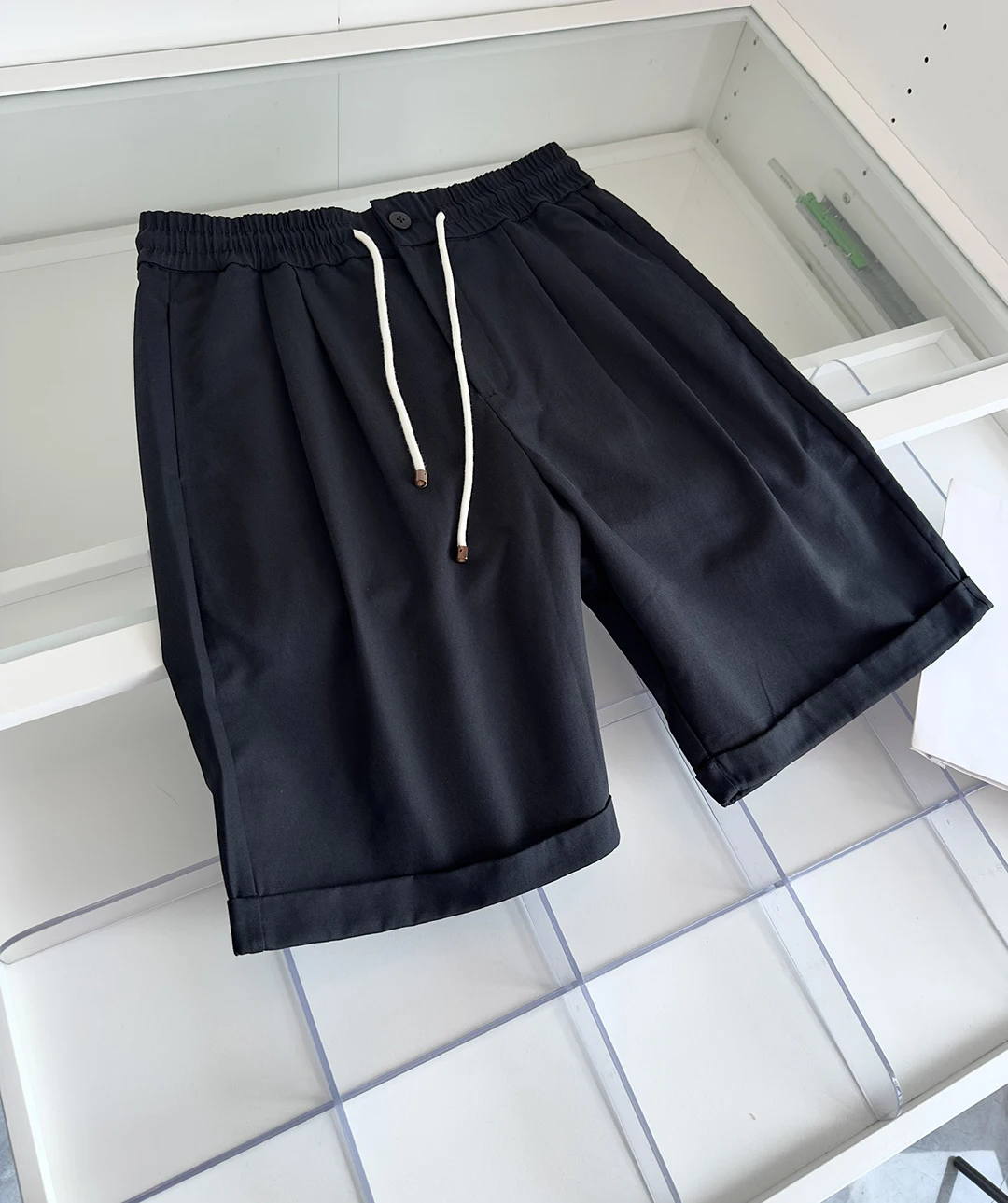 BLLIYOSS Elastic Waist Casual Five quarter pants Men Casual comfort Beach Pants ventilate size M-3XL High Quality old money