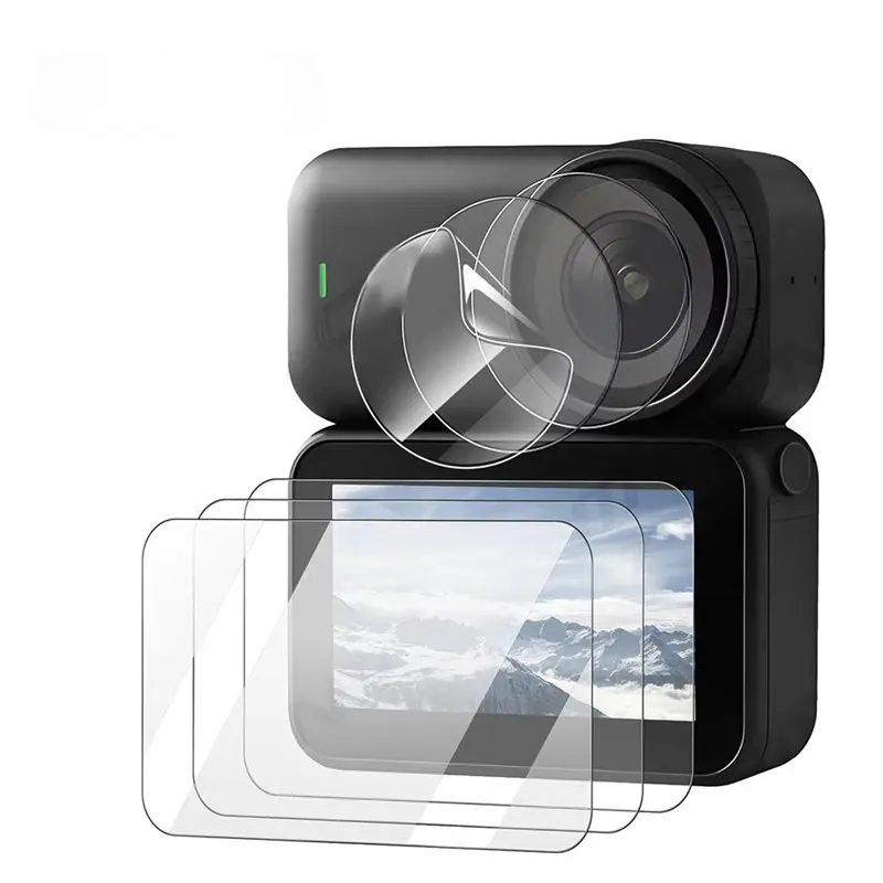 A29F-Für DJI Osmo Nano Kamera 3PCS Screen Protector + Objektiv Film Anti-Scratch Zubehör Set
