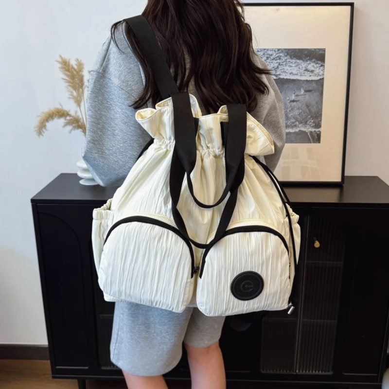 

Модный нейлоновый милый рюкзак большой емкости для женщин, модный рюкзак для работы, эко-школьные сумки, прочная прошитая дорожная сумка