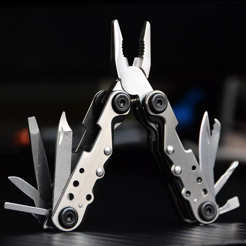 

Portable EDC Knife Stainless Steel Pliers Mini Multitool Folding Multi Knife Hand Tools EDC Camping Outdoor Tactical Knife
