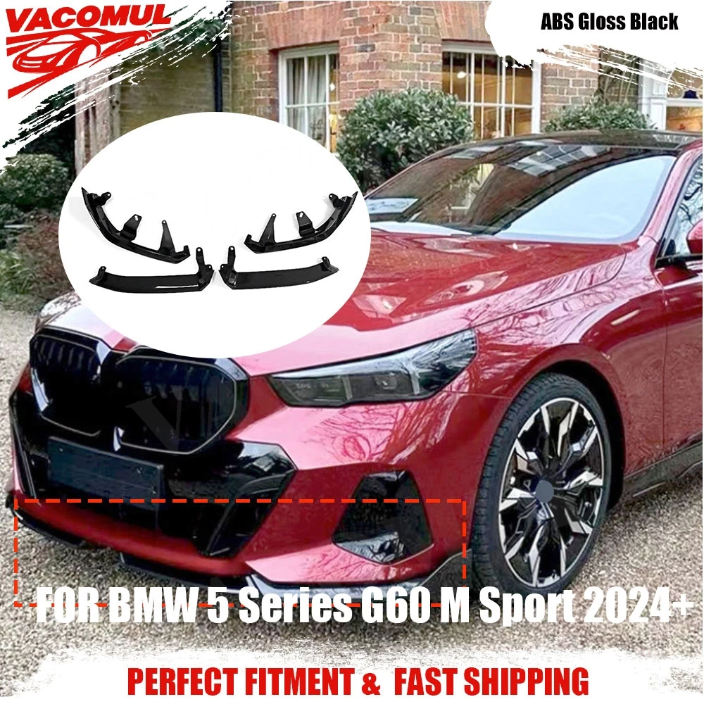 

VACOMUL For BMW 5 Serise G60 G68 M Sport 2024+ Styling Front Bumper Lip Front Diffuser Spoiler High Quality BodyKit Accessories