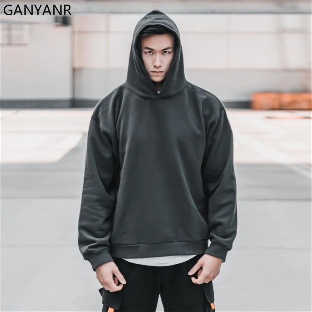 GANYANR Sweater Hoodie Men Basketball Tracksuit Coat Sport Sportswear Fitness Crossfit Training Gym Workout Running Bodybuilding