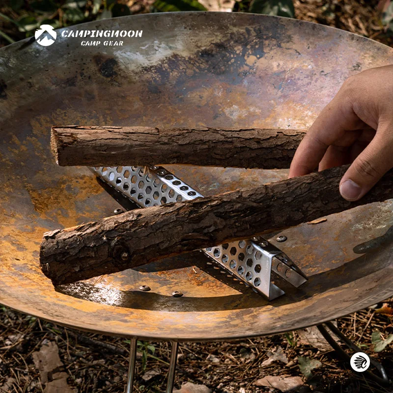 

Stainless Steel A4CL Campfire Honeycomb Hollow out Ignition Tool Full Burn No Smoke Environmental protect Auxiliary Fire Starter