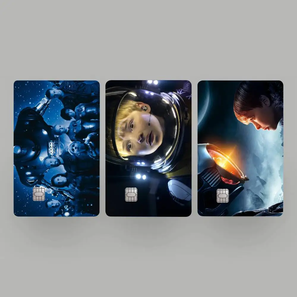 ملصقات بطاقات NF لفيلم L-losts S-spaces غطاء جلدي مقاوم للماء لخصم الائتمان وبطاقة حافلة البنك الأمامية #3