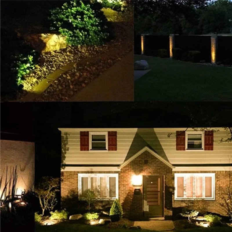 LICE-4PCS Waterproof IP65 Garden Lawn Lamps LED Lawn Light Spike Bulb Outdoor Lighting For Garden