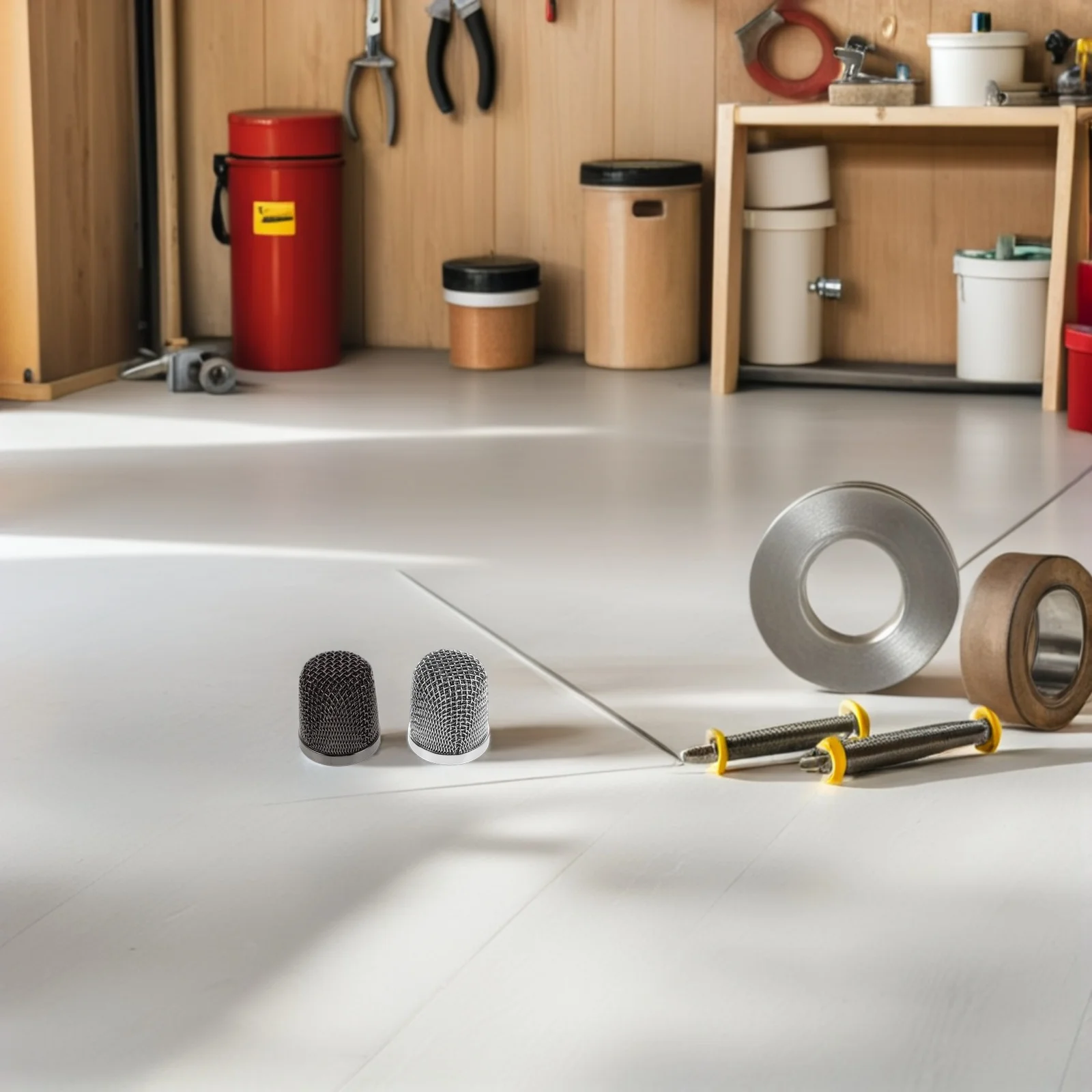 

Wireless Microphone Metal Grille Replacement Ball Head Mesh -203 Anti-Splash Windscreen Mic Grill For Live Streaming