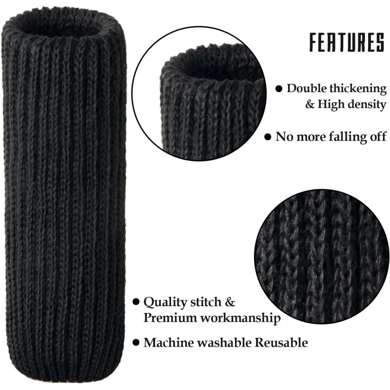 Chair Leg Protectors Hardwood Floors, High Elastic Knitted Non Slip No Scratch Noise Furniture Socks, Suitable Most Roun