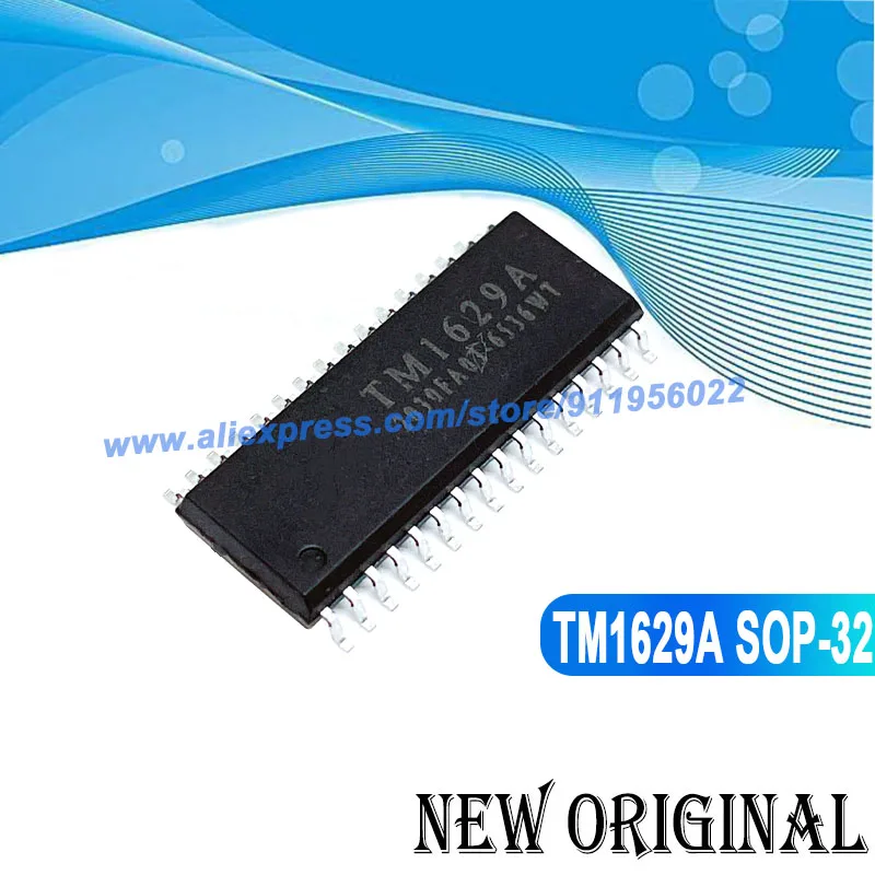 Écran LCD TM1629A TM1723 SOP-32, 5 pièces