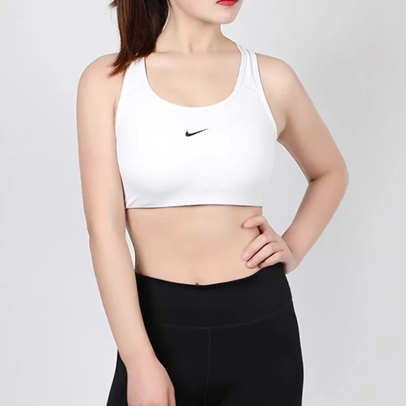 Original Nike Women\'s High Strength Shock-proof Running Bra Fashion Fitness Sports Vest Underwear 899371-091