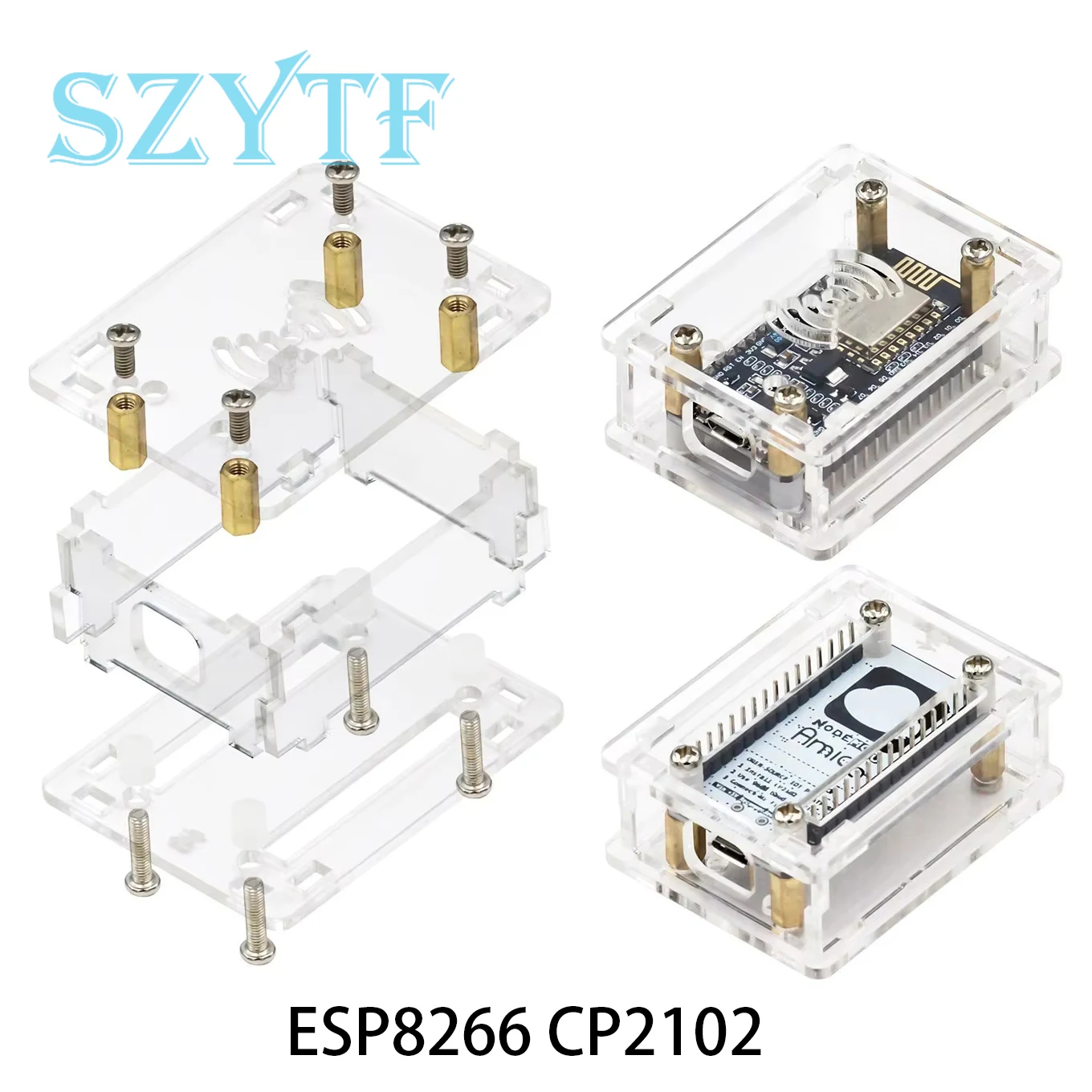 NodeMcu Lua 2102 340G ESP-32 Iot Development Board Transparent Acrylic Protective Shell