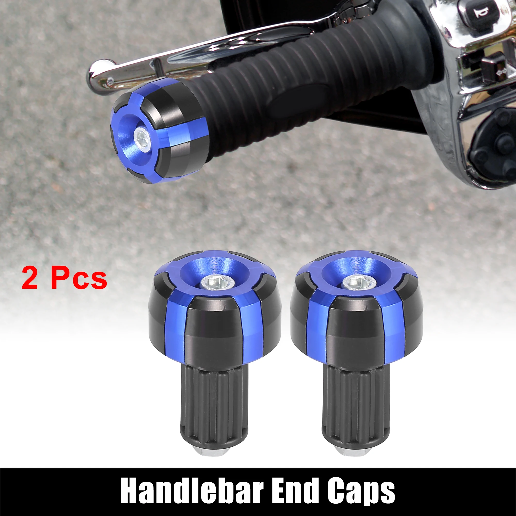 

Motoforti 2pcs Universal 18mm Hand Grips Handlebar Hand Grips End Caps CNC Aluminum Alloy for Motorcycle Accessories