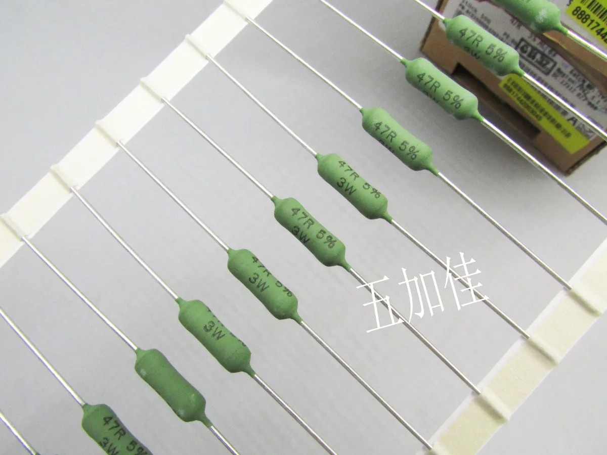 50PCS/AC03 3W 47R 5% AC03000004709JAC00 imported high-power small volume wire wound resistor