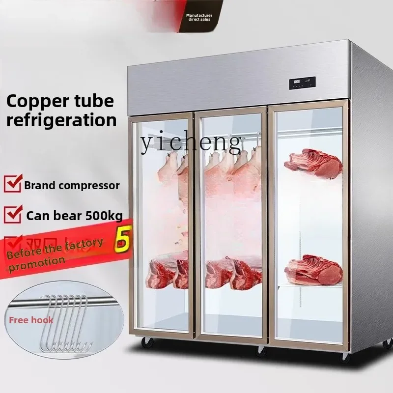 commercial fresh meat freezer pig, sheep and beef cabinet refrigerated vertical fresh meat acid cabinet