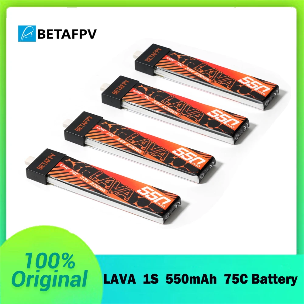 BETAFPV LAVA 1S 550mAh 75C Batterie für Meteor75 Cetus Pro Cetus X FPV 2/3/4/6/8/10 PCS FPV Kit Racing Drone Original FPV Lipo