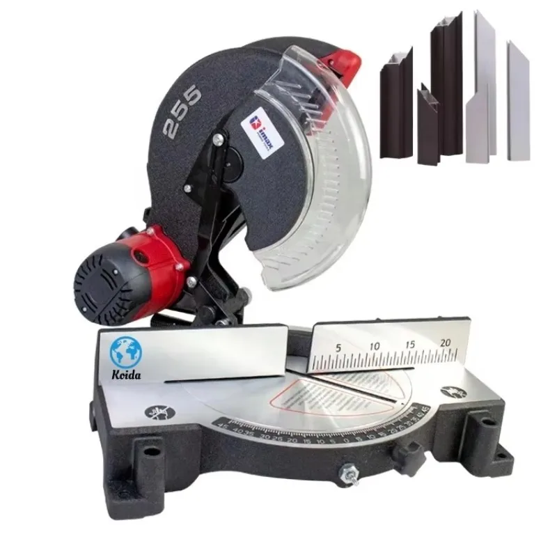 Ergonomics Easy To Transport Multi-purpose 255MM Electric Engine Single-angle Multi-material Composite Miter Saw 220V