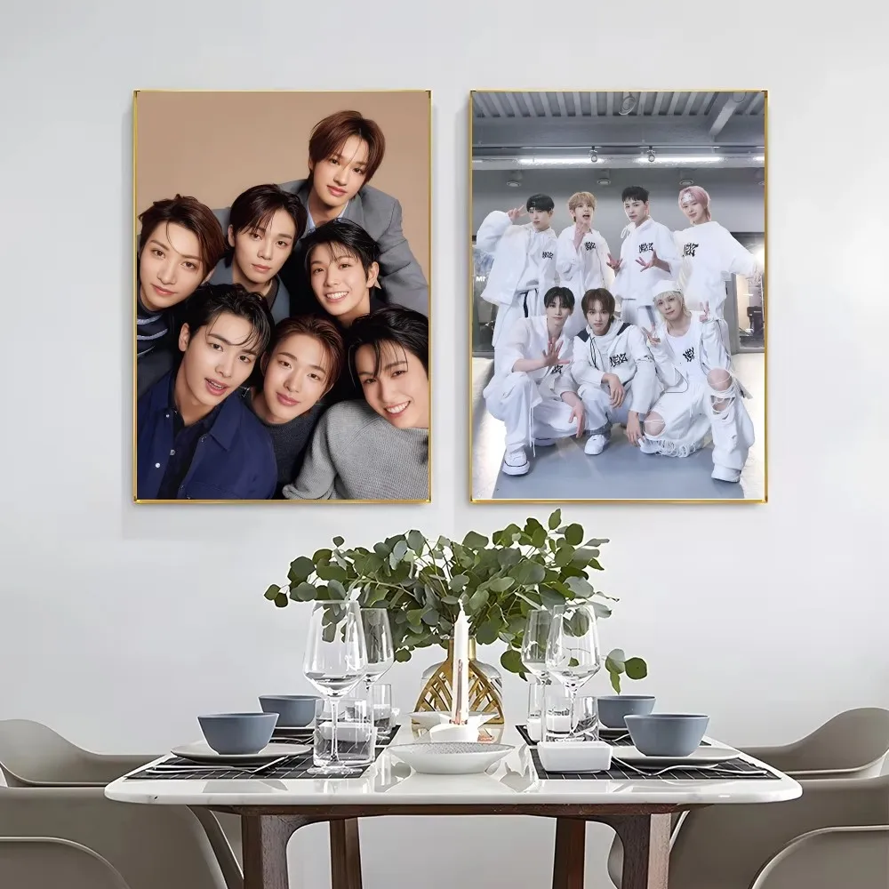 ملصق Kpop Group N-NEXZ بدون إطار لغرفة النوم ملصق جداري لتزيين غرفة المعيشة والمنزل