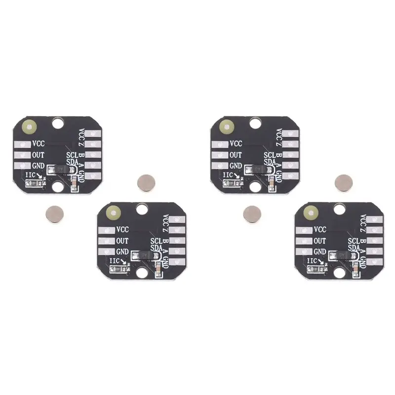 

4Pcs MT6701 Magnetic Encoder Module PWM/I2c Brushless Motor Encoder ABZ Mode 1024 Lines Replaces For AS5600 Module