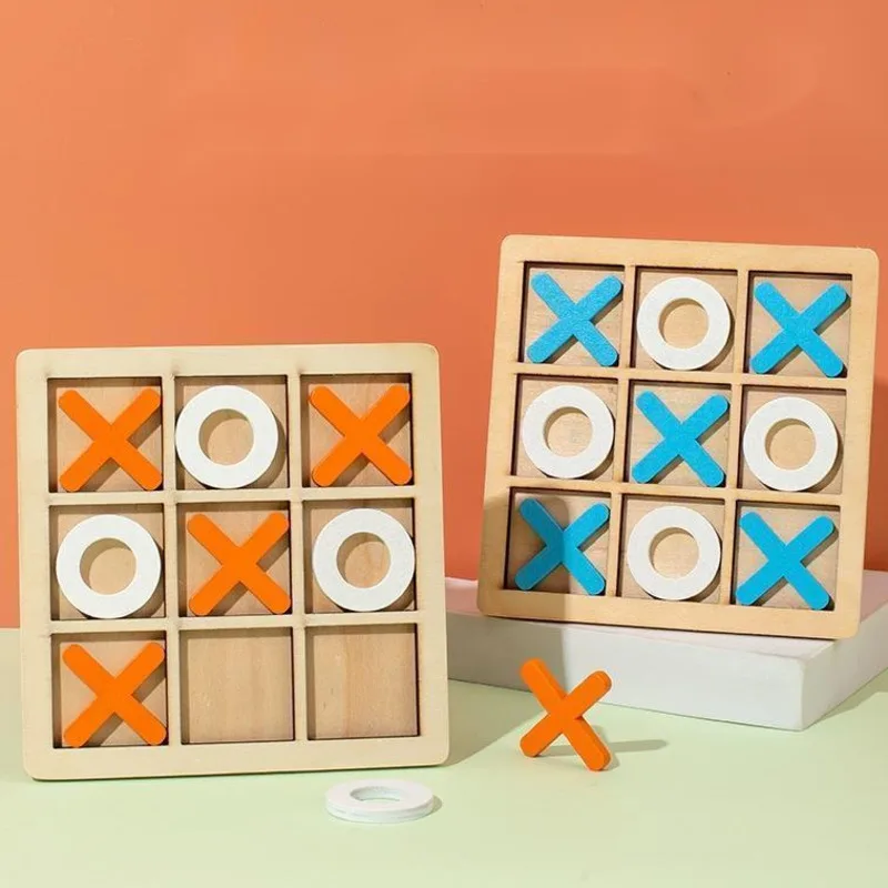 Mini juego de ajedrez de madera para niños, rompecabezas de interacción, entrenamiento del cerebro, aprendizaje temprano, juguetes educativos para