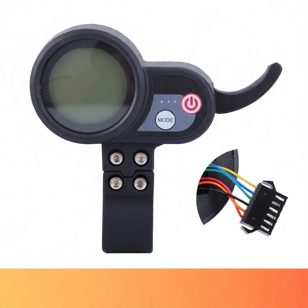 Universal Scooter LCD Round Display Throttle Combo 36V 60V Digital Speedometer Control Module Bike Power Regulator