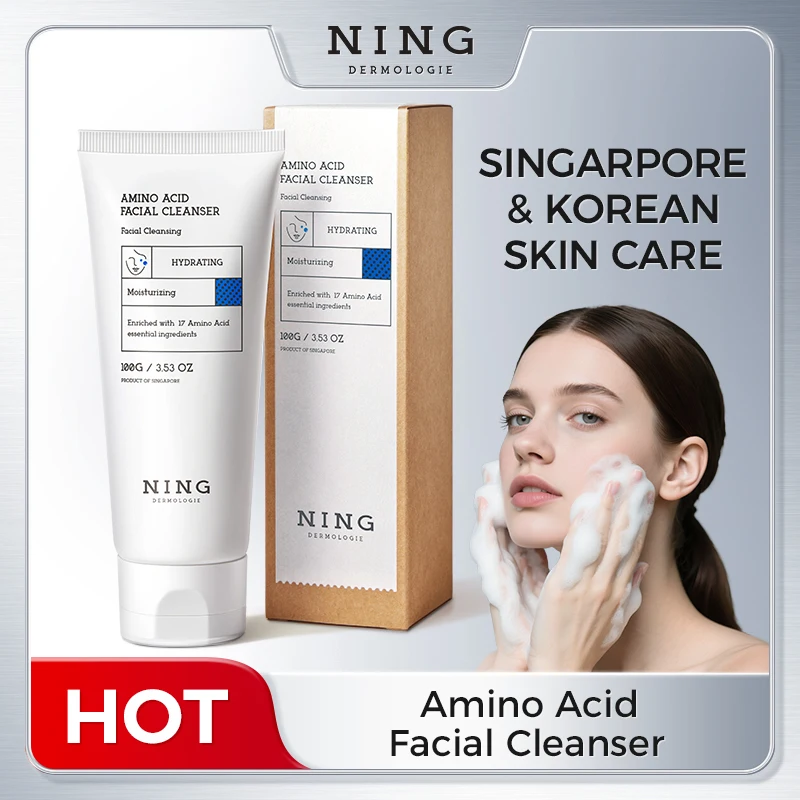 Amino Acid Facial Cleanser 100g: Salicylic Acid + Centella Asiatica, Gentle Formula for Soothing, Hydrating & Oil Regulation