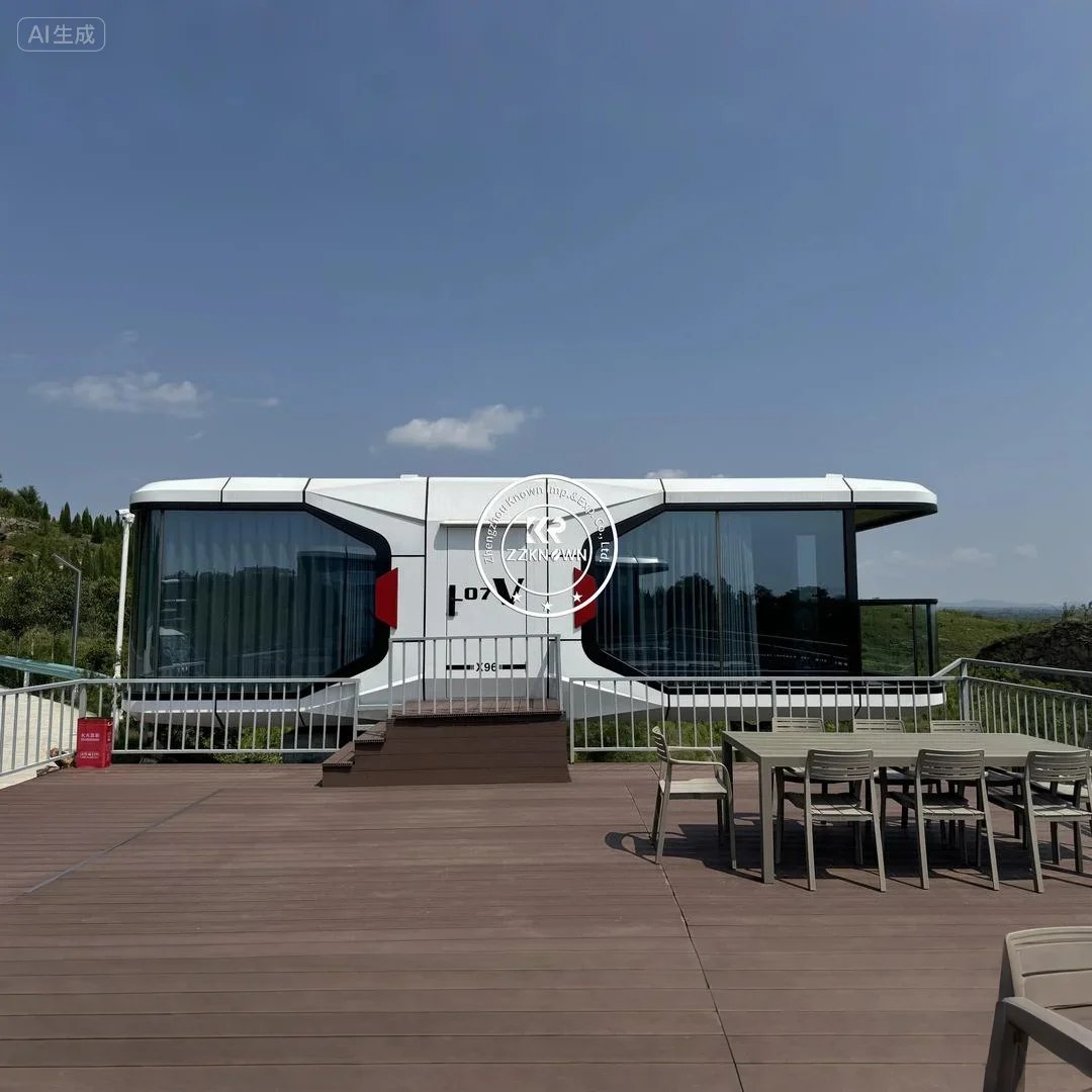 Luxury Mobile Tiny House Sound Insulation And Anti-corrosion Business Office Homestay Modular Prefabricated Capsule House