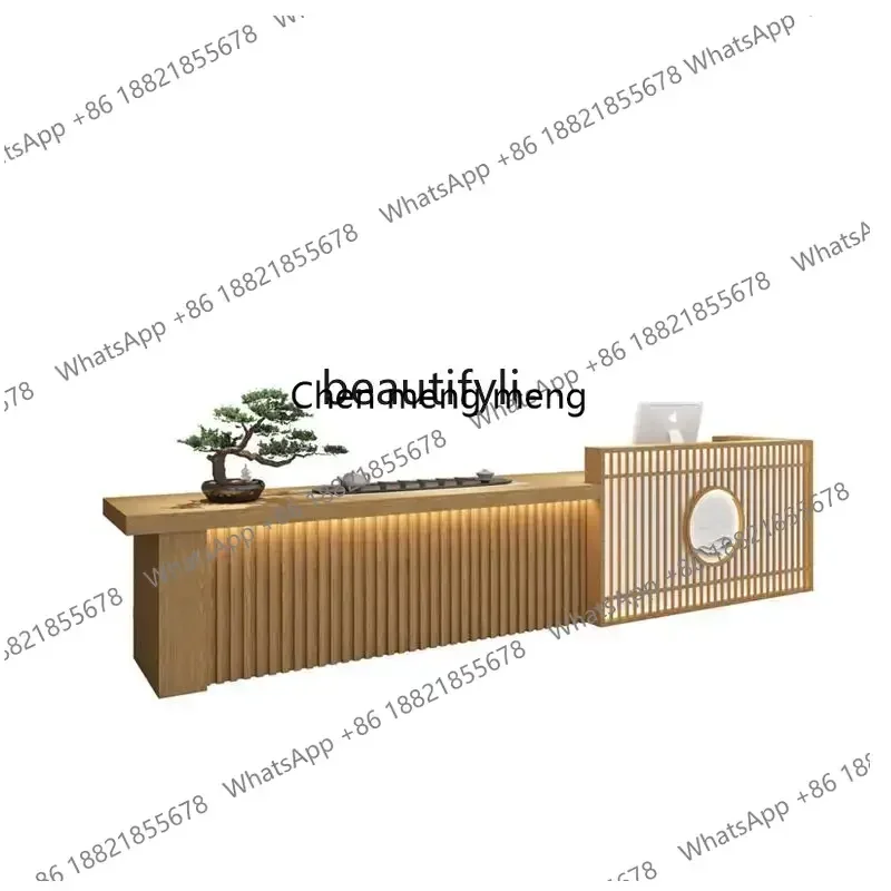 H134 Modern Chinese tea shop, health center, bar checkout page, beauty salon, yoga studio, reception desk