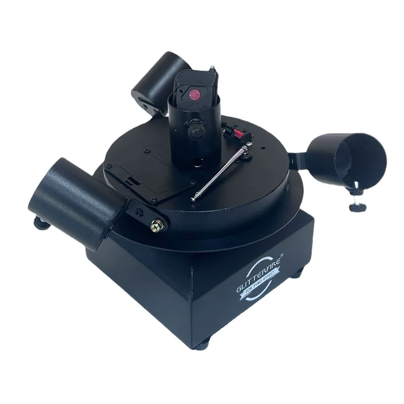 Cold Spark Fountain Stage Effect Machine, 4 Head, Gire 360 Graus de Rotação