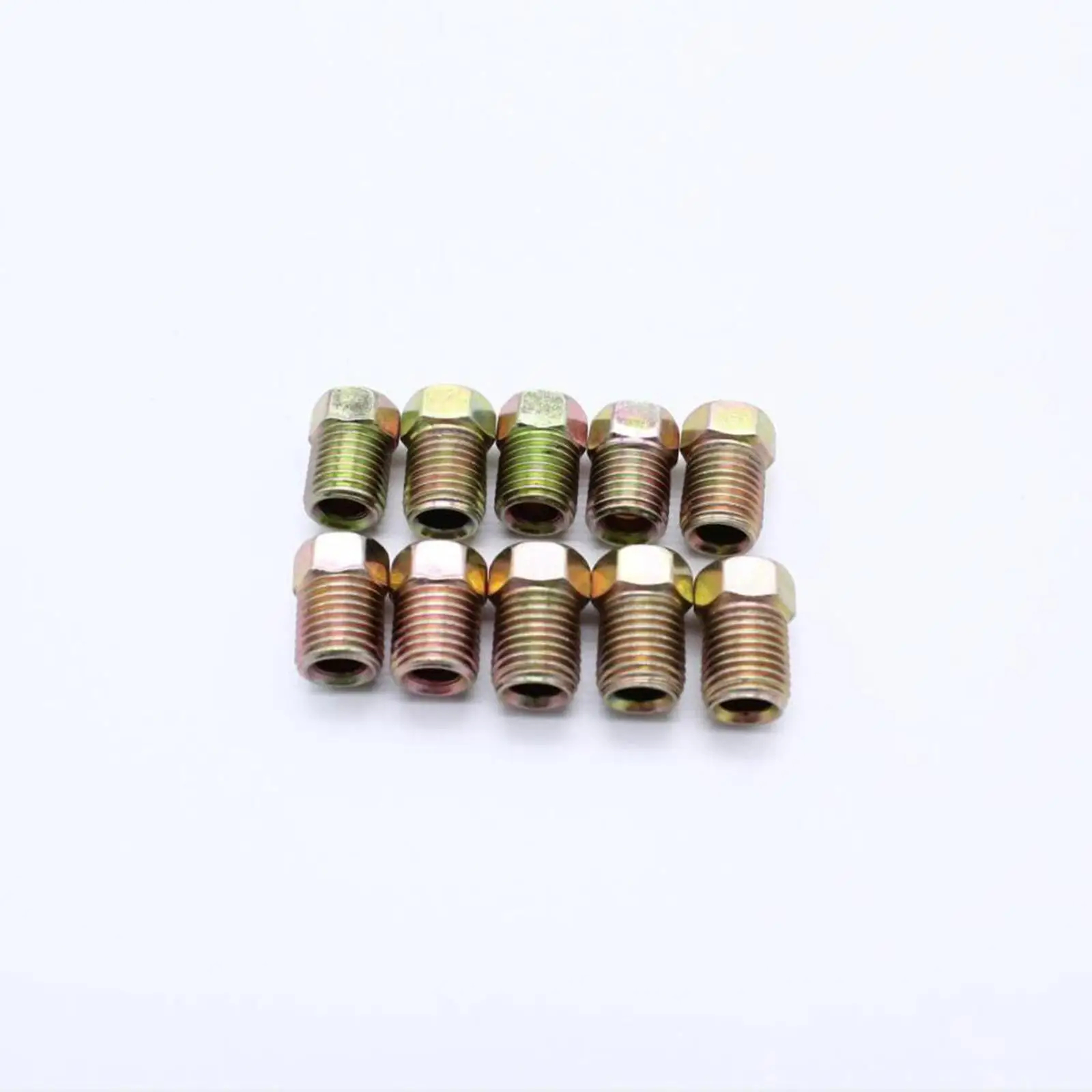 16 Inverted Tube Nuts 10x 3/8”-24 2x 1/2”-20 Zinc Steel 2x 9/16”-18 Threads Nuts for 3/16 inch Tube