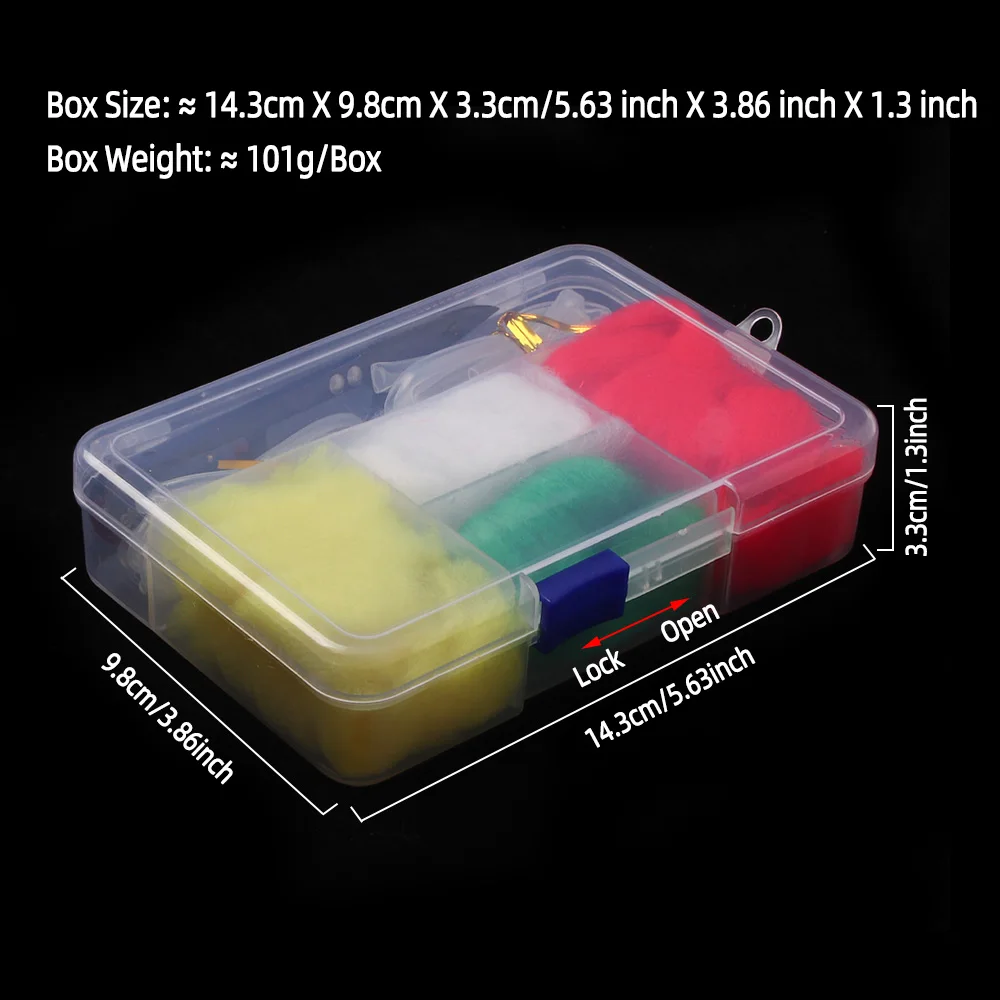 Bimoo Fly Fishing Strike Indicator Kit: Eingarnungs- und Schneidewerkzeug, Ei-Garn, Woolly Strike Indicator Tube, Angelzubehör und -ausrüstung – Detail 5