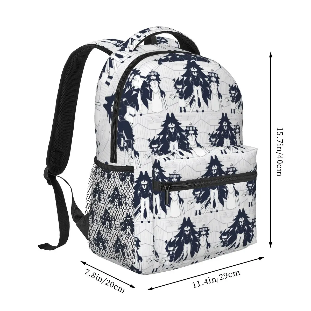 FPE Miss Circle Doodle Cartoon Game Backpack Hot Sale Daypack Large Capacity Kids BookBag School Bag Shoulder Bags for Men Women
