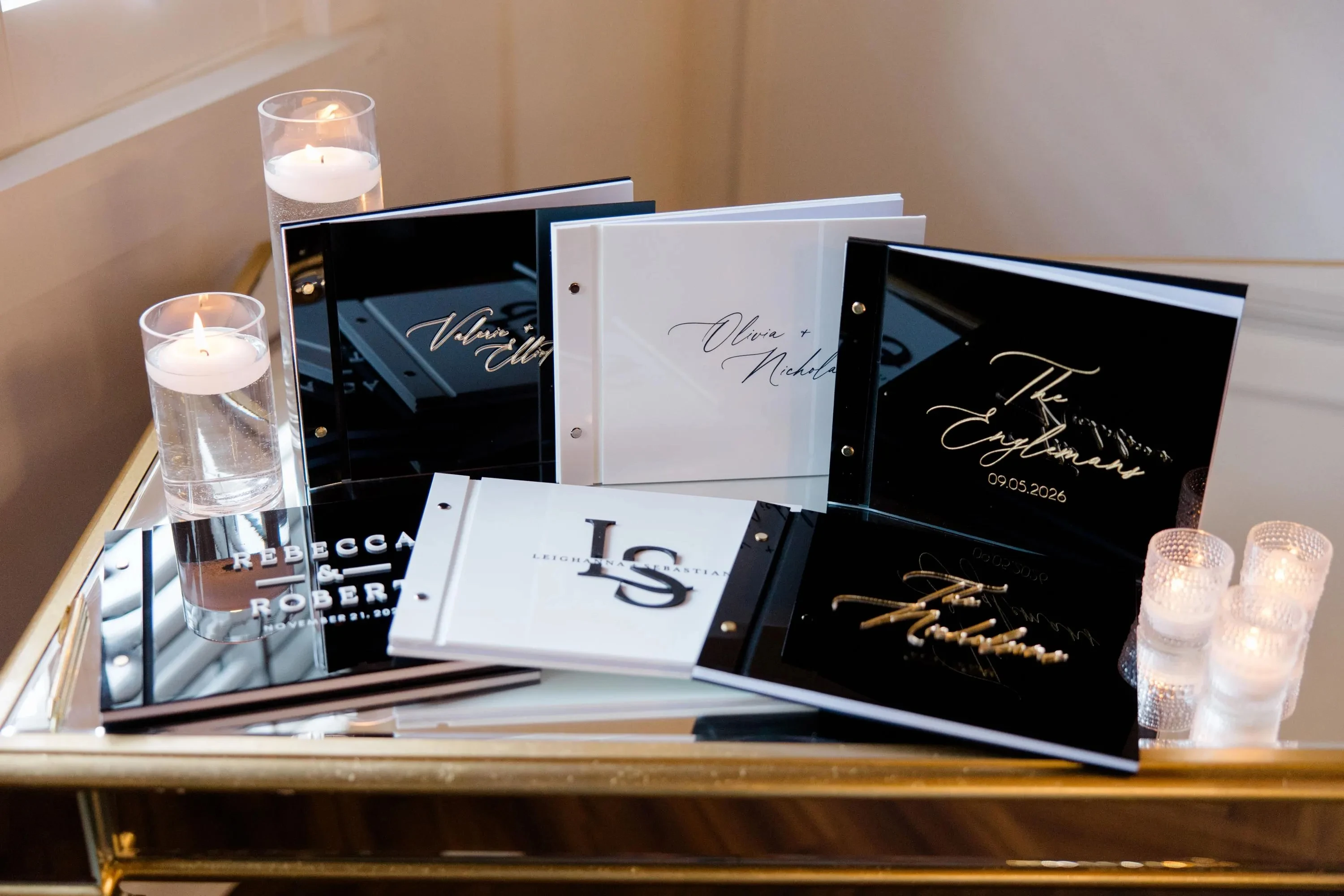 

Acrylic Guest Book With Raised Text Engraved Wedding Guest Book Modern Wedding Decor Guest Book Alternative Guestbook 3D Text