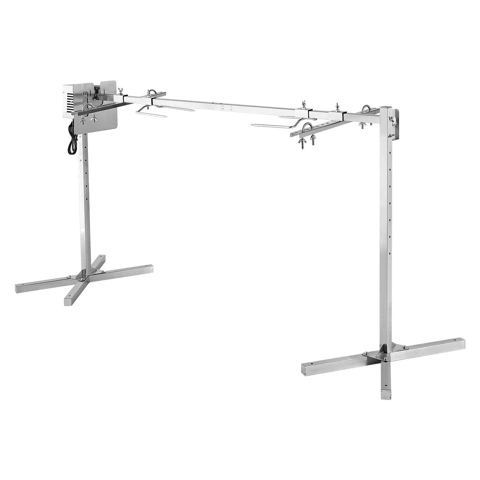 SucceBuy Kit de rôtissoire électrique 52 et 56 pouces, 40 et 60 kg, en acier inoxydable, automatique, pour grils et rôtissoires BBQ