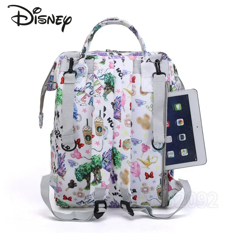 Disney 2025 New Diaper Bag Backpack Cartoon Baby Bag Large Capacity Fashion Trend Travel Pregnant Women Diaper Bag Backpack