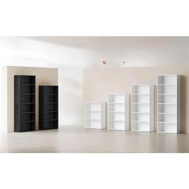 Modern floor-to-ceiling creative wooden bookshelf high capacity 3 4 5 6 layer bookcase
