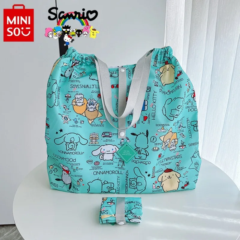 Miniso Sanrio Travel Bag Fashionable Large Capacity Short Distance Travel Bag Portable and Environmentally Friendly Storage Bag