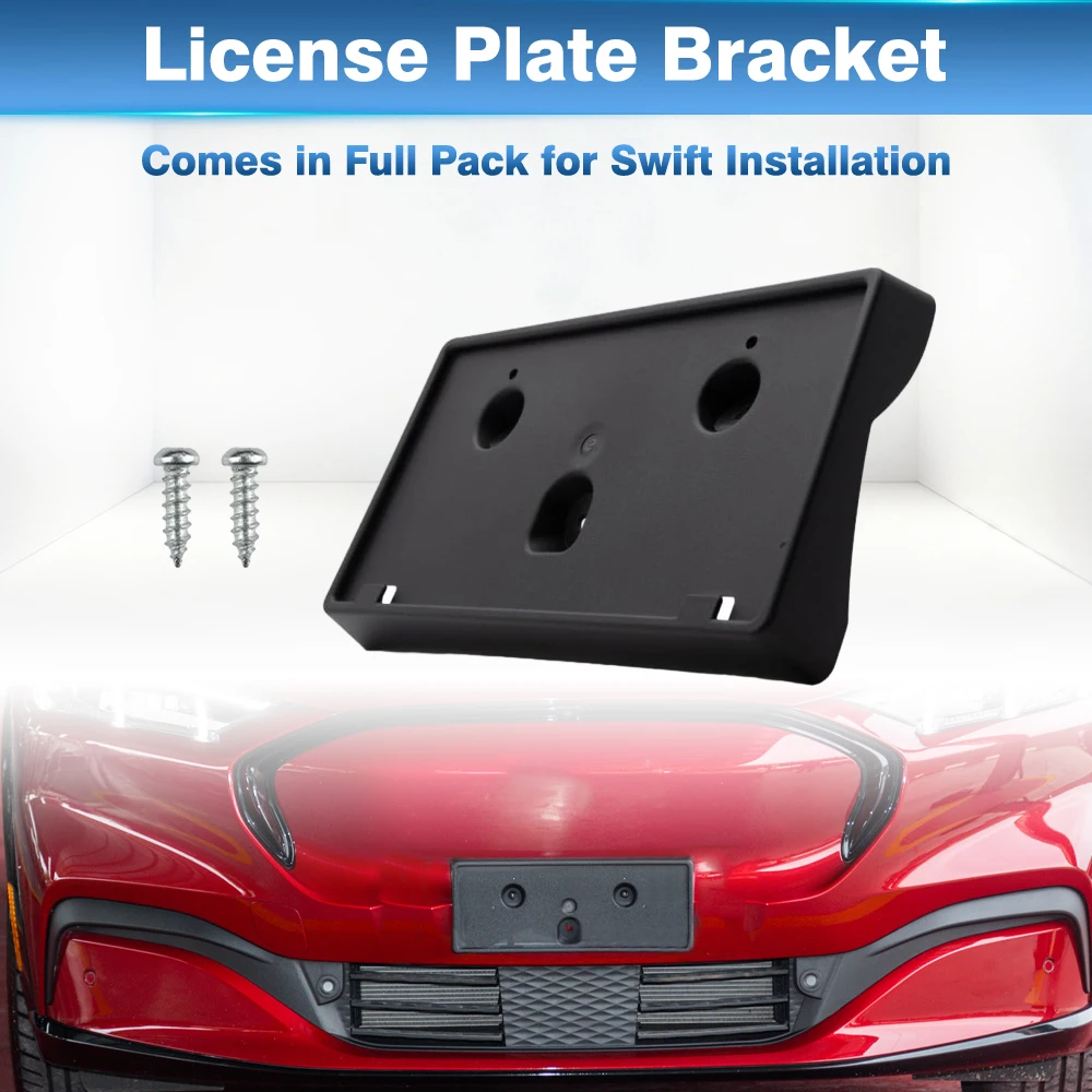 

For Ford Mustang Mach-E GT Premium Select Front Bumper License Plate Mounting Bracket FO1068191 191275896129 LJ8Z17A385AA