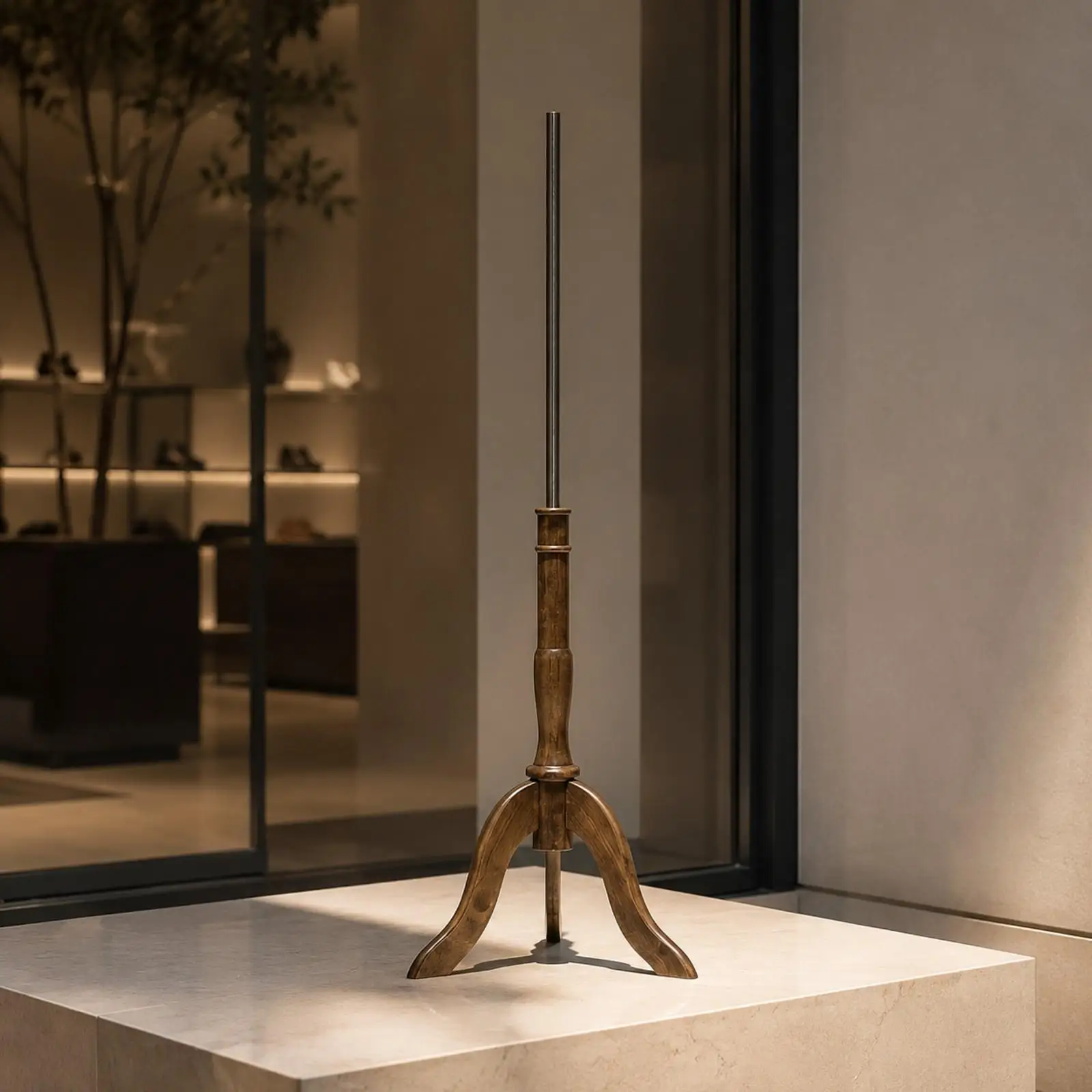 Wood and Metal Mannequin Stand Display Rack for Clothing Store Front Window Decor