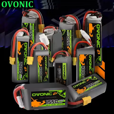 OVONIC Pro 4S 6S 1050mAh 1300mAh 1550mAh 1800mAh 2200mAh 14.8/22.2V Lipo Battery For RC FPV Airplane Quadcopter Helicopter Drone