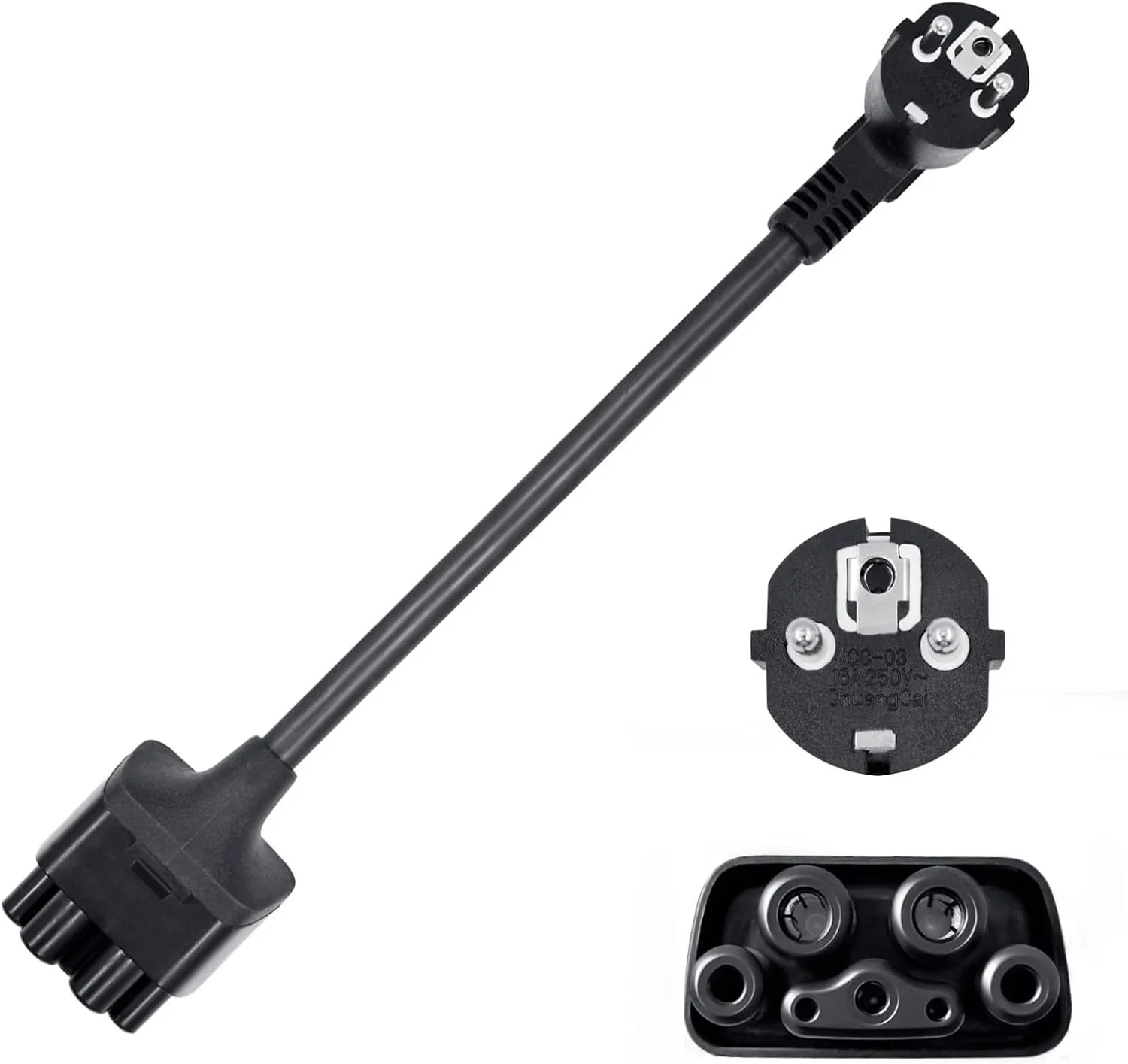 NEMA-Adapter für Tesla EU 16A Schuko Gen 2 Universal Mobiler Stecker, TPE-Kabel EV-Ladeadapter für Model S Y X 3 – Detail 1