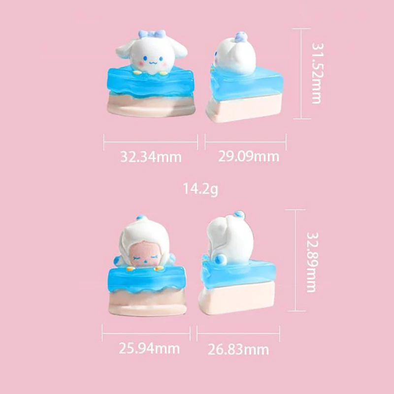 Noctilucent Anime Sanrio Bubble Mart Cake Ornaments Creative Resin Crafts Home Decoration Ornament  Accessories